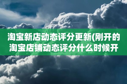 淘宝新店动态评分更新(刚开的淘宝店铺动态评分什么时候开始显示)