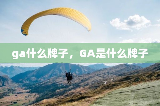 ga什么牌子，GA是什么牌子