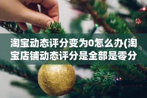 淘宝动态评分变为0怎么办(淘宝店铺动态评分是全部是零分这代表什么意思)