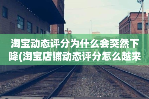 淘宝动态评分为什么会突然下降(淘宝店铺动态评分怎么越来越低)