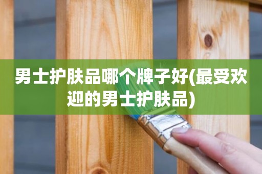 男士护肤品哪个牌子好(最受欢迎的男士护肤品)