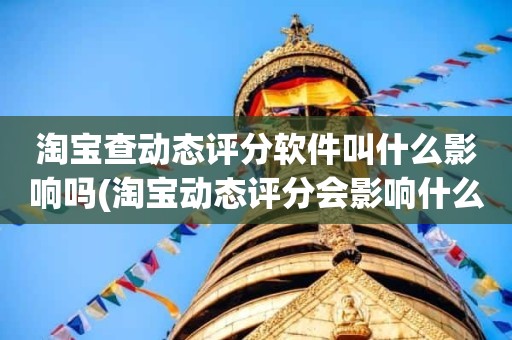 淘宝查动态评分软件叫什么影响吗(淘宝动态评分会影响什么)