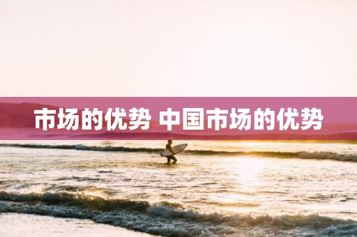 市场的优势 中国市场的优势