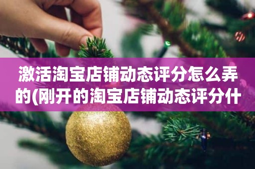 激活淘宝店铺动态评分怎么弄的(刚开的淘宝店铺动态评分什么时候开始显示)
