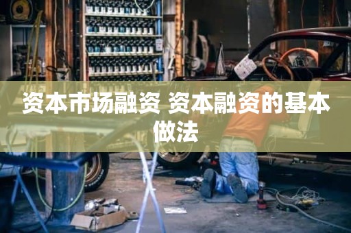 资本市场融资 资本融资的基本做法