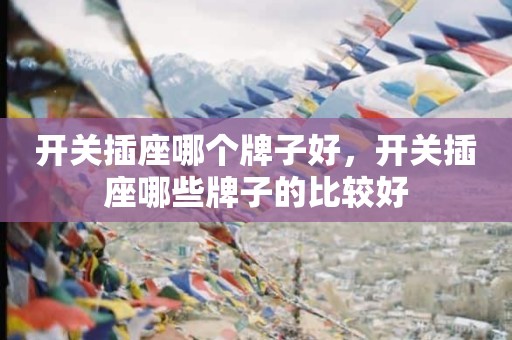 开关插座哪个牌子好，开关插座哪些牌子的比较好