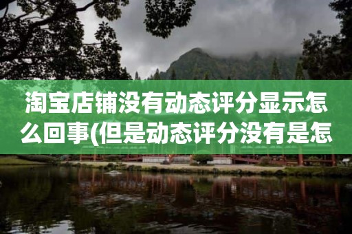 淘宝店铺没有动态评分显示怎么回事(但是动态评分没有是怎么回事)