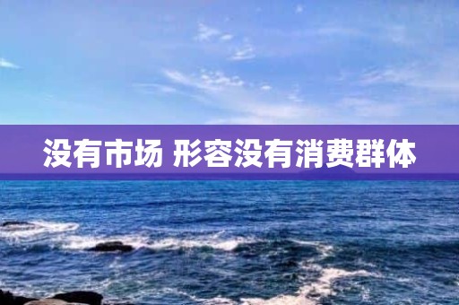 没有市场 形容没有消费群体