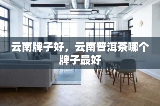 云南牌子好，云南普洱茶哪个牌子最好