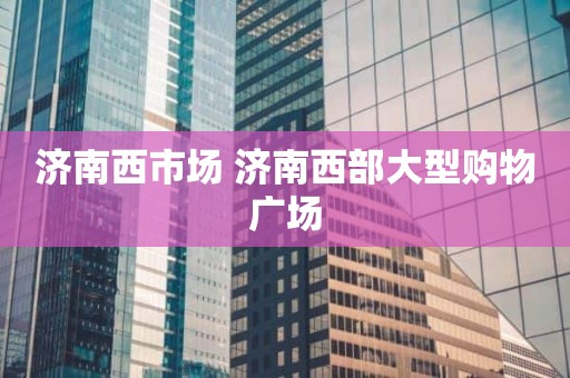 济南西市场 济南西部大型购物广场