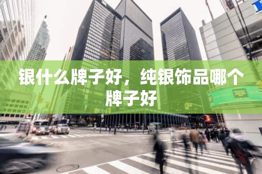 银什么牌子好，纯银饰品哪个牌子好