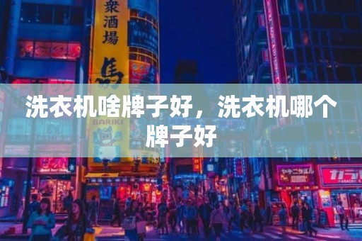 洗衣机啥牌子好，洗衣机哪个牌子好